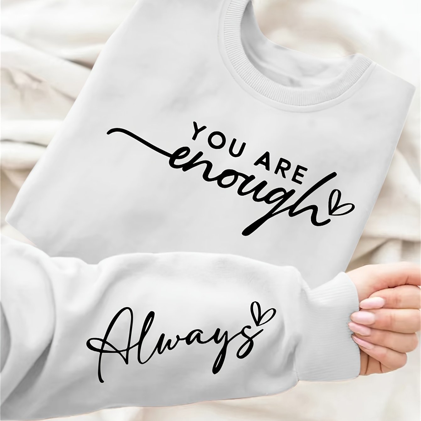 Plus Size Women's Sweatshirt Long Sleeve Crew Neck Fall Winter Casual