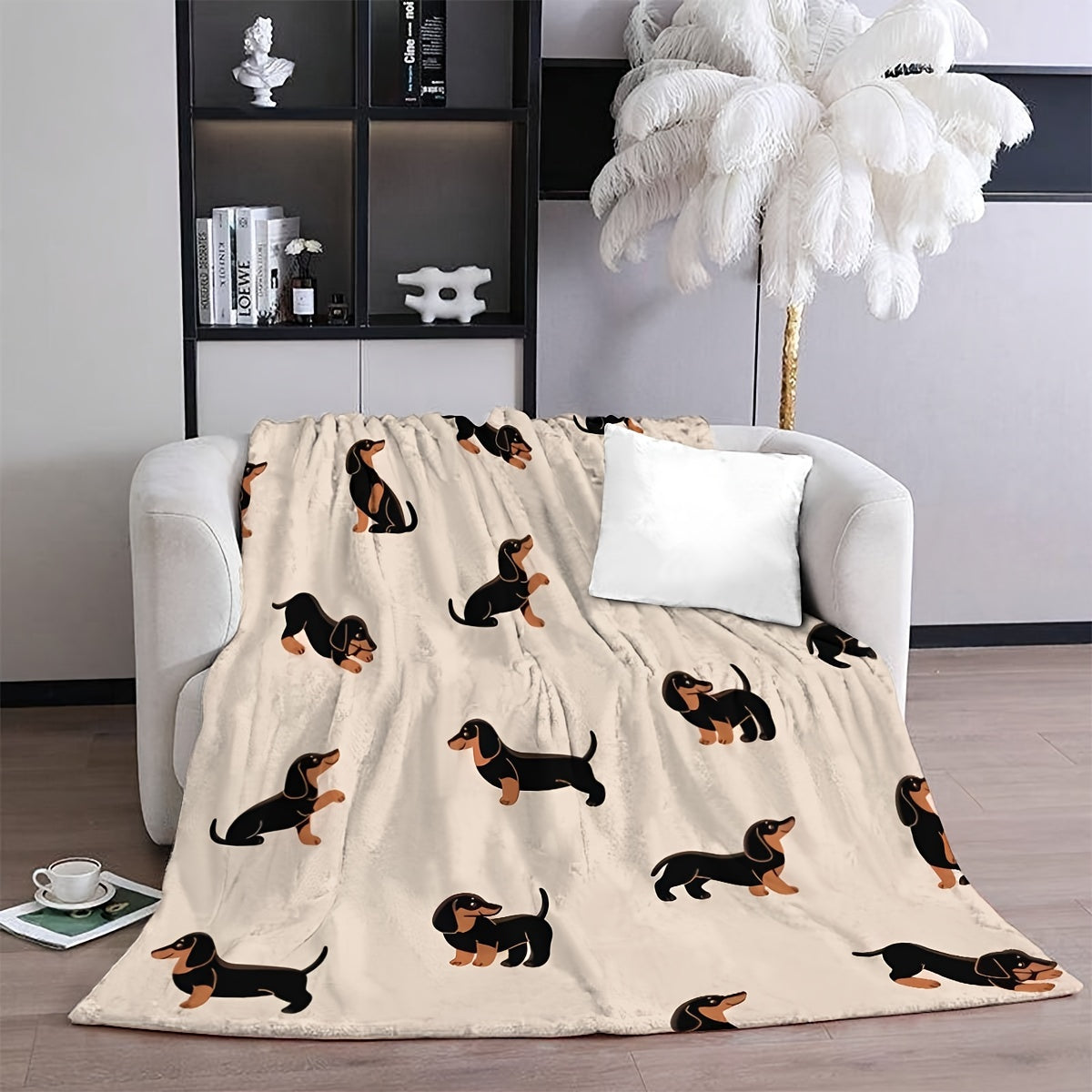 Dog Dachshund Blanket Throw Flannel Plush Fleece Snuggle Bed Couch Sofa