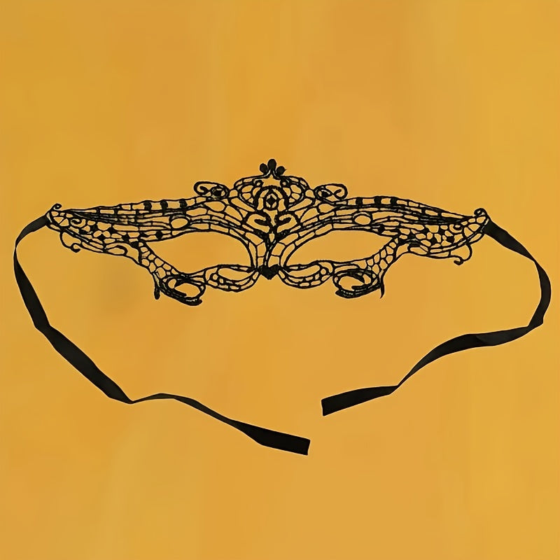 Semi-Sheer Floral Lace Blindfold for Women's Lingerie and Underwear