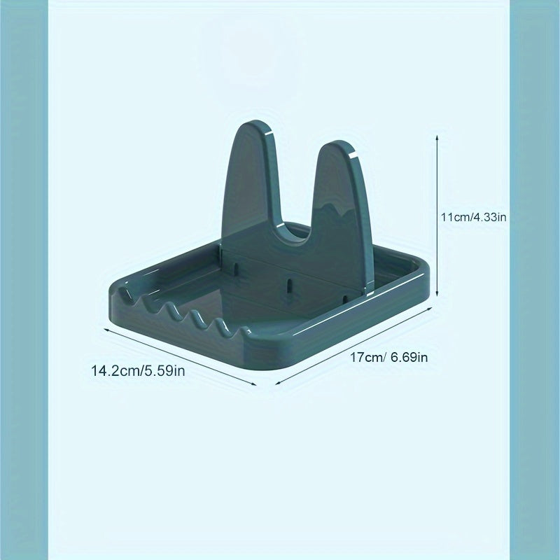 Bir parcha ko'p funksiyali oshxona qozon qopqog'i stendi va asboblar damgasi - yig'iladigan va ixcham ish stoli tashkilotchisi