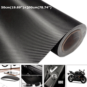 Avtomobil Motosikl 3D Karbon tolasi vinil qoplama o'z-o'zini yopishtiradigan stiker suv o'tkazmaydigan 50x200cm