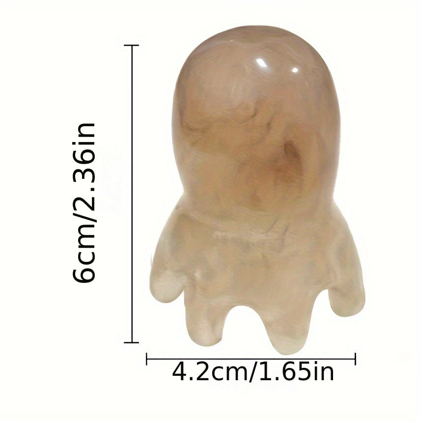 Portativ Octopus bosh massaj qiluvchi taroq, dam olish, soch o'sishi va meridianlarni bo'shatish uchun, binafsha, pushti va amber ranglarida mavjud.