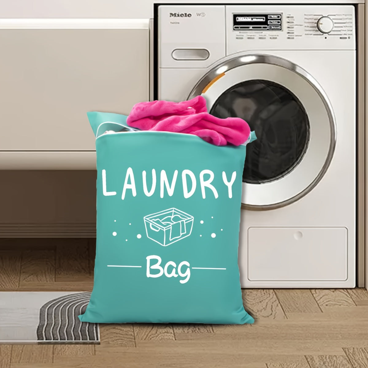 Популярный выбор: Набор из 2 больших водонепроницаемых дорожных сумок для стирки с завязками - многоразовые, универсальные для влажных/сухих предметов, отлично подходят для спортзала, йоги, плавания и подгузников - доступны в зеленом и розовом цветах.