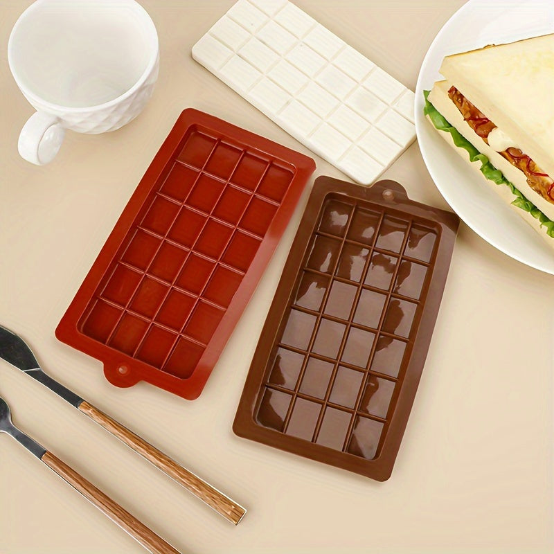 Silicone Chocolate Bar Mold Non-Toxic Flexible Kitchen Tool for Holiday Baking