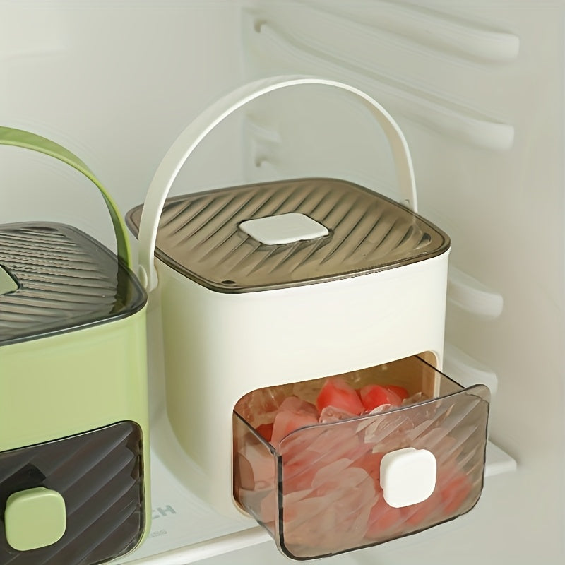 Large Ice Cube Tray 48 Grid Food Grade Plastic Refrigerator Cubes