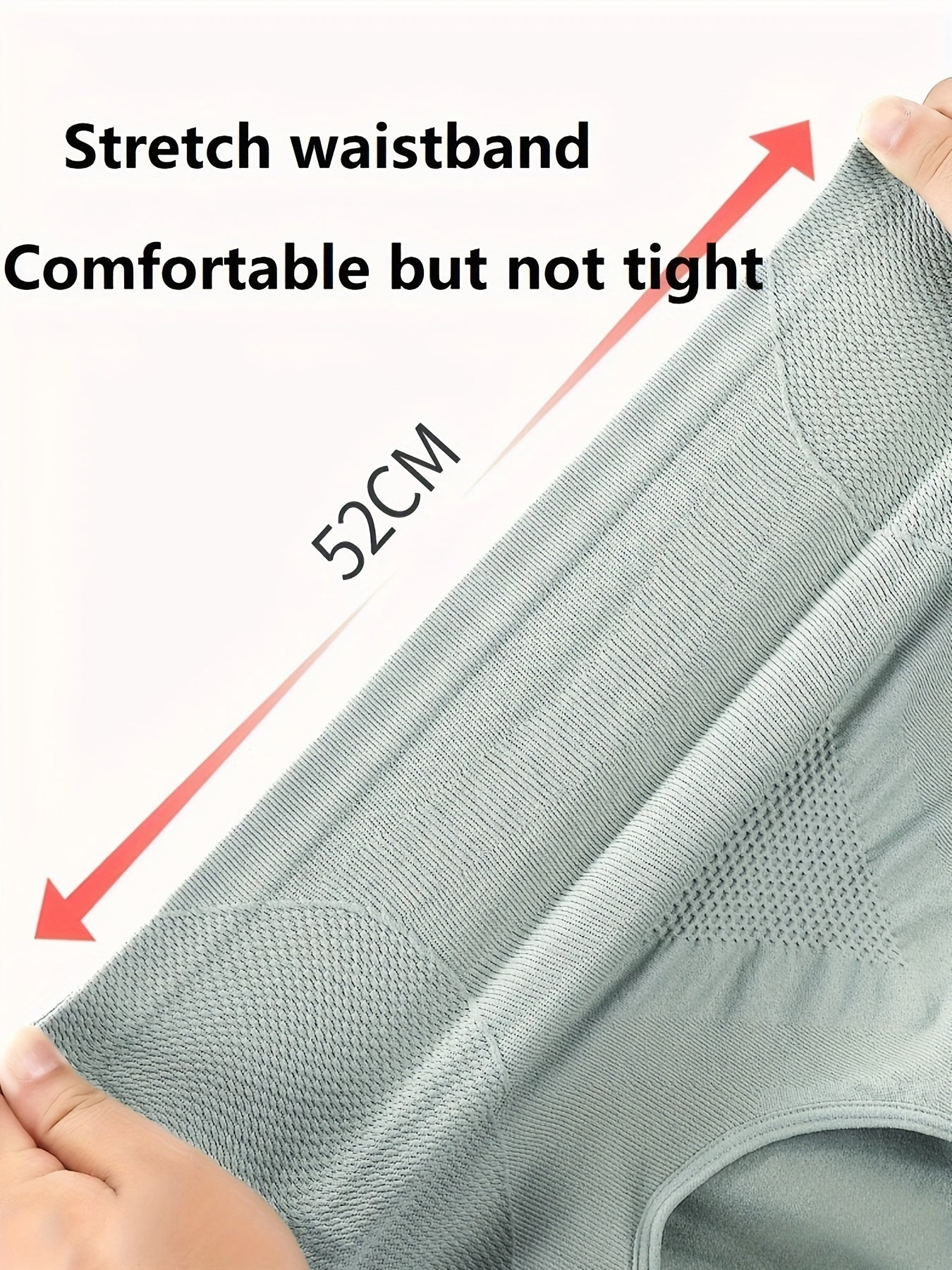 10Pcs Women’s High-Waisted Seamless Triangle Panties S-XXXL Tummy Control