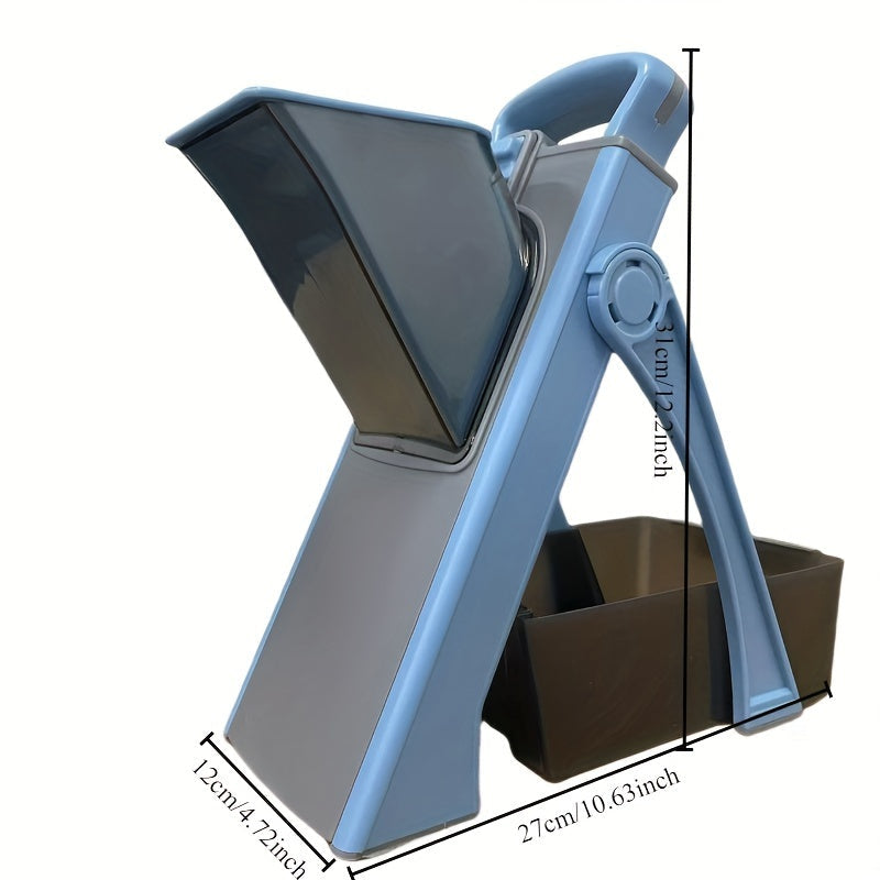 Manual Vegetable Chopper and Slicer Set with Removable Container for Fruits and Vegetables