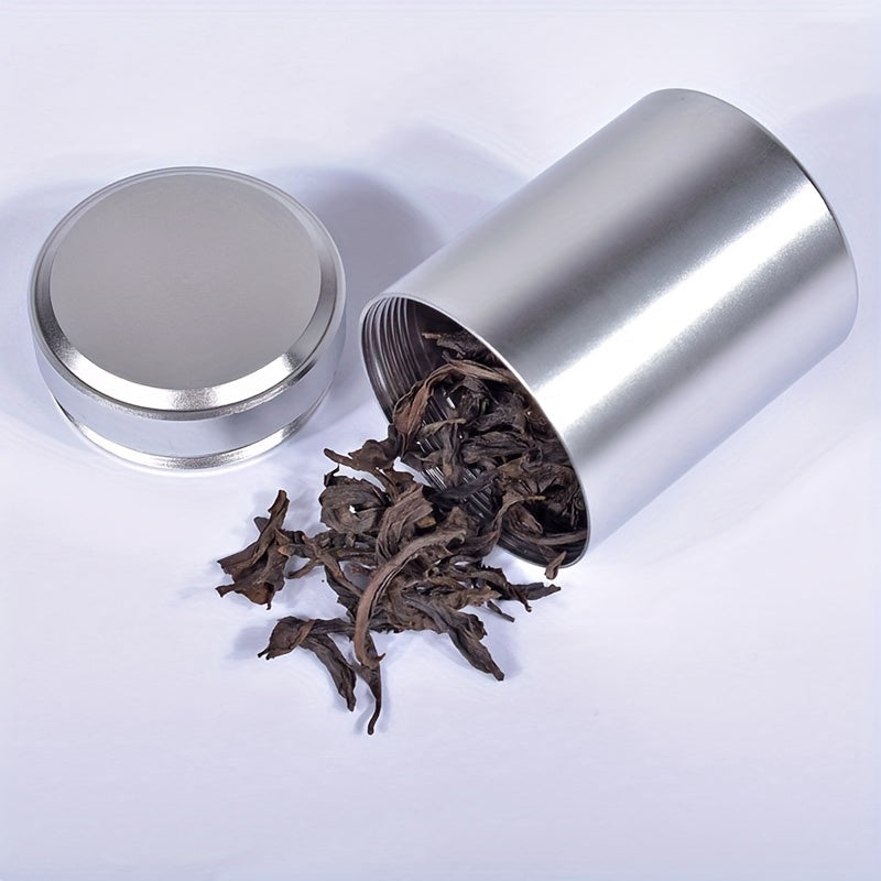 Stainless Steel Tea Canister with Sealed Storage, Travel Gift Box