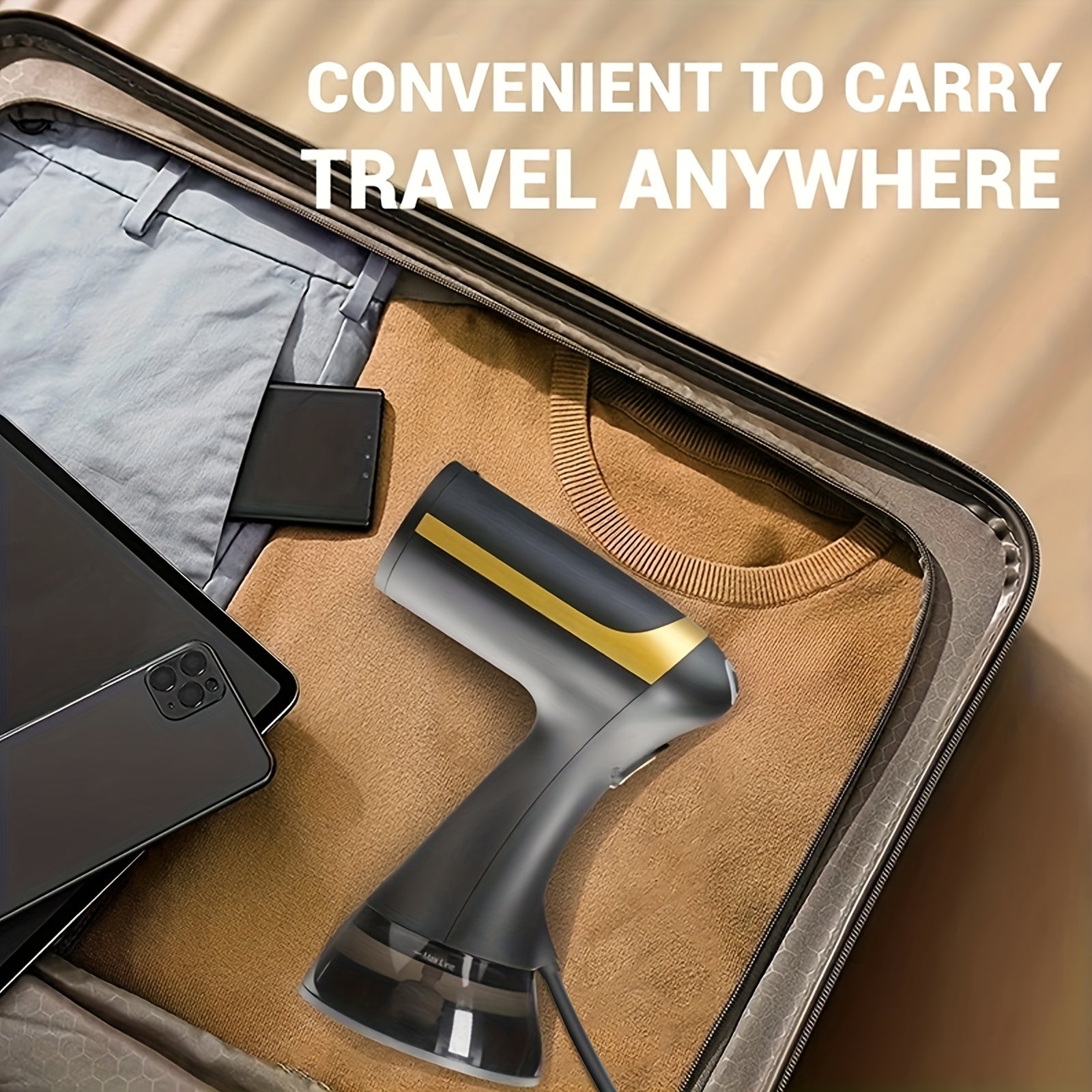 Handheld Garment Steamer 1500W Portable Iron with 300ml Water Tank for Home Travel