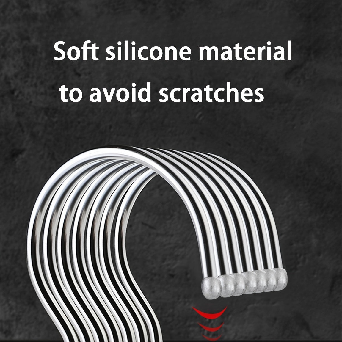 Set of 10 Stainless Steel Clothes Hangers Non-slip Durable Space-saving Wardrobe Storage