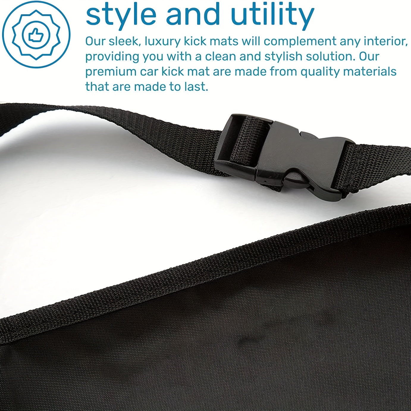 Waterproof Car Seat Protector Pad for Kids Stains Spill Anti-Kick Cover