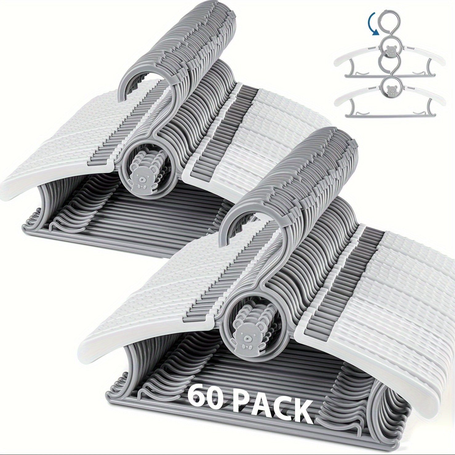 Adjustable Retractable Clothes Hanger Gray Suitable for Any Occasion