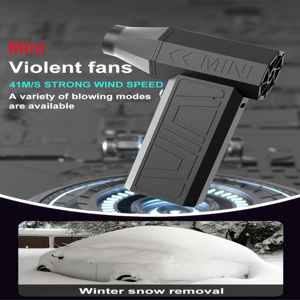 Portable Handheld Fan with Brushless Motor 11000 RPM Rechargeable Lithium Battery