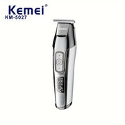 Professional Hair Clipper KM-5027 Quiet LED Display Dual Charging Lithium Battery USB Rechargeable Ergonomic