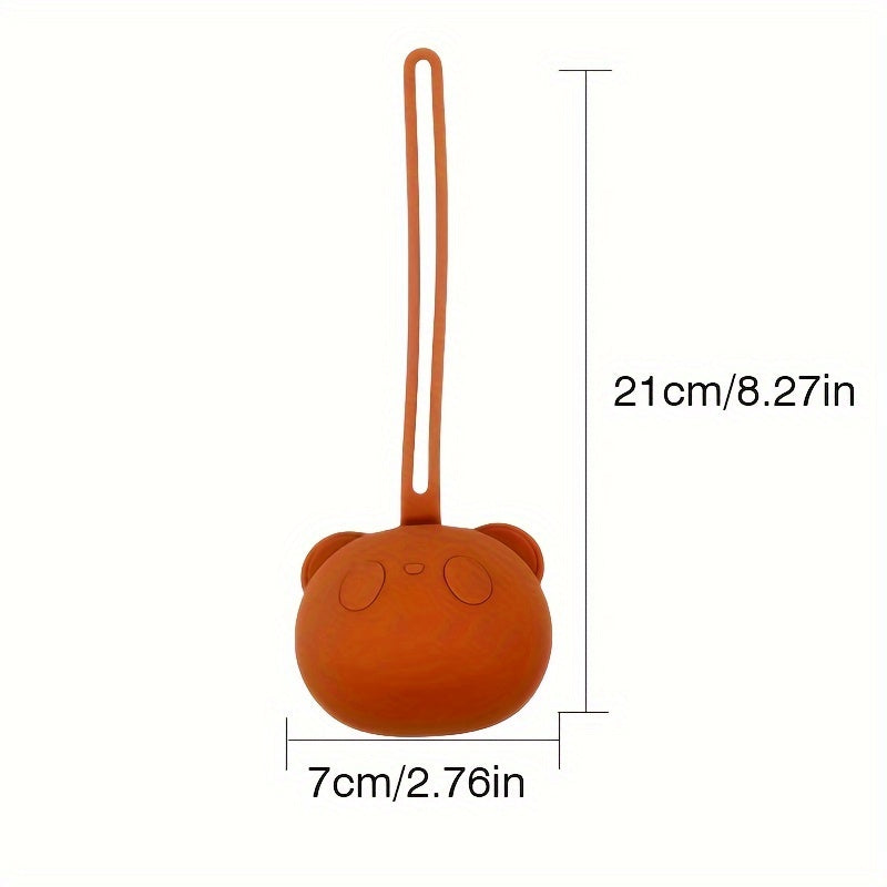 Silicone Bear Pacifier Case Dustproof Portable Storage for 3+ Kids
