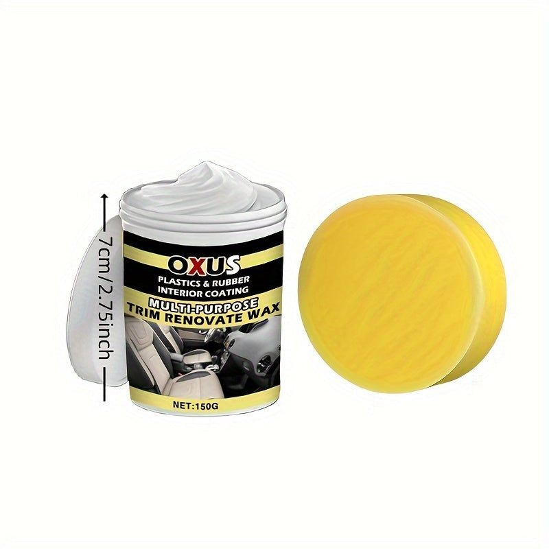 Крем для ухода за интерьером для пластика и кожи черный 150 г