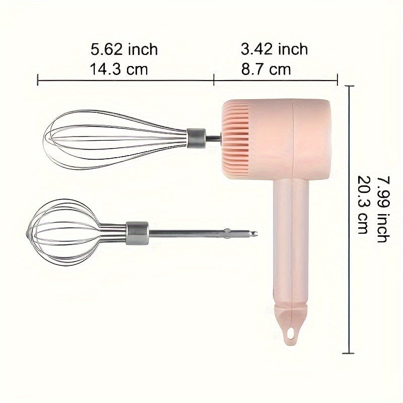 Picador de ajo eléctrico recargable por USB, batidora de mano para cocina y repostería