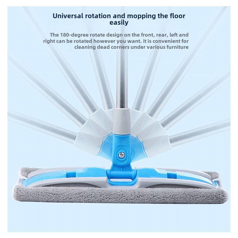 Hands-Free Flat Mop with Washable Microfiber Pads for Hardwood Tile Laminate Floors