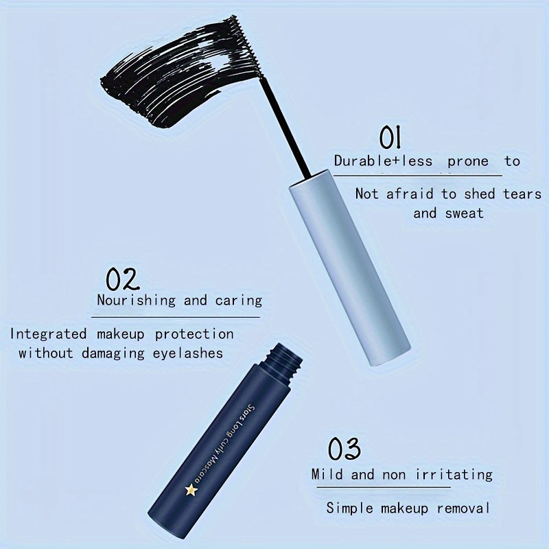 Women's Waterproof 4D Silk Fiber Lengthening Curling Mascara with Squalane