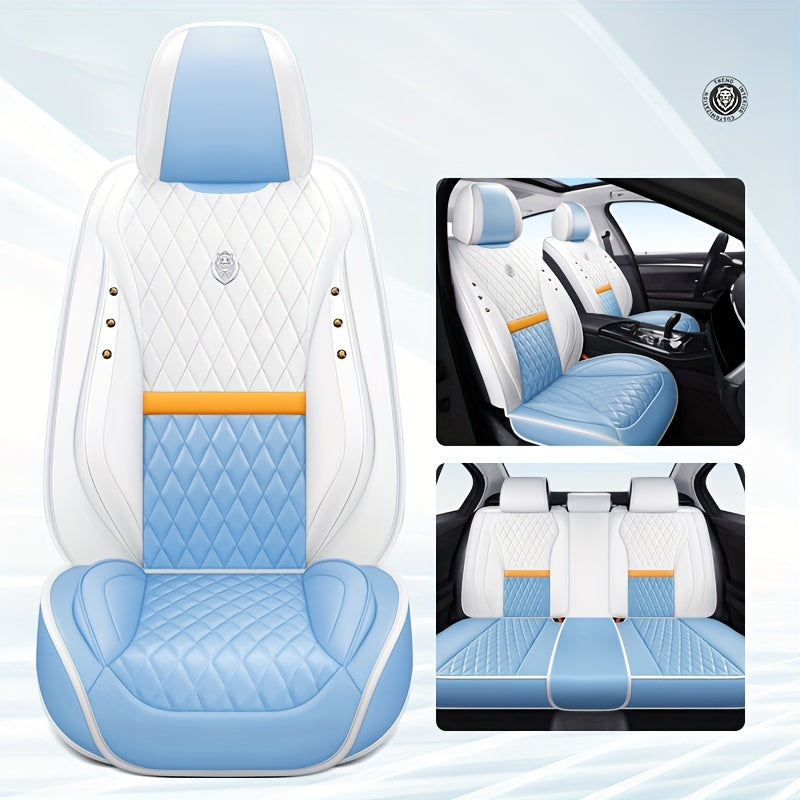 Napa charmida to'rtburchak tikuvli, krokodil tuzilishi dizayni bilan 5 o'rinli avtomobil o'rindiqlari uchun hashamatli qoplamalar. Sedanlar, SUVlar va furgonlar uchun mos keladi. Moslashuvchan bosh tayanchlari, to'liq qoplama. Qora, oq ranglarda mavjud.