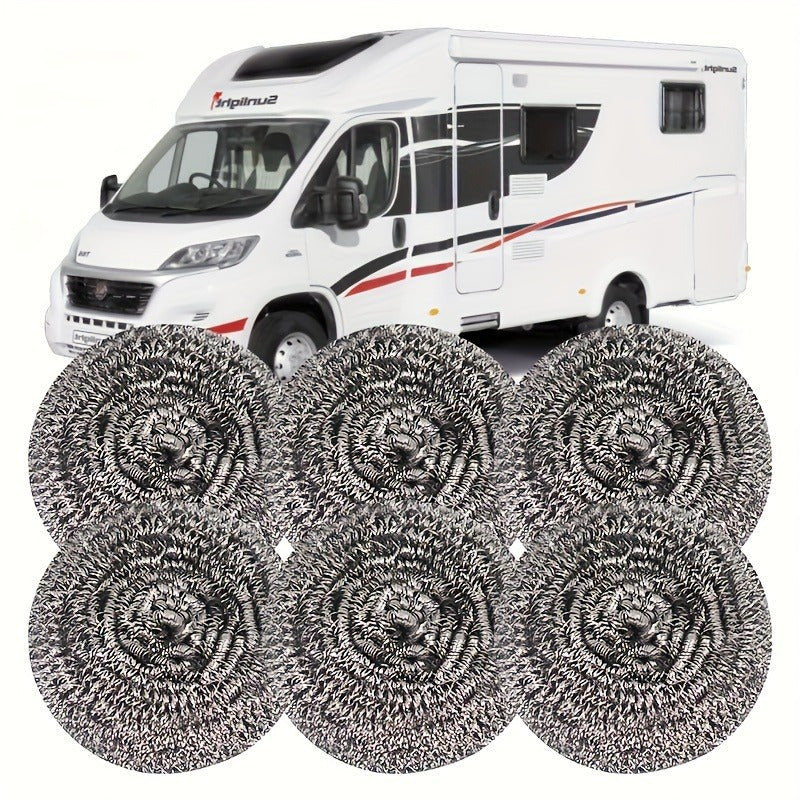 Juego de 10 bolas de estropajo de acero inoxidable para platos, ollas y estufas limpieza del hogar