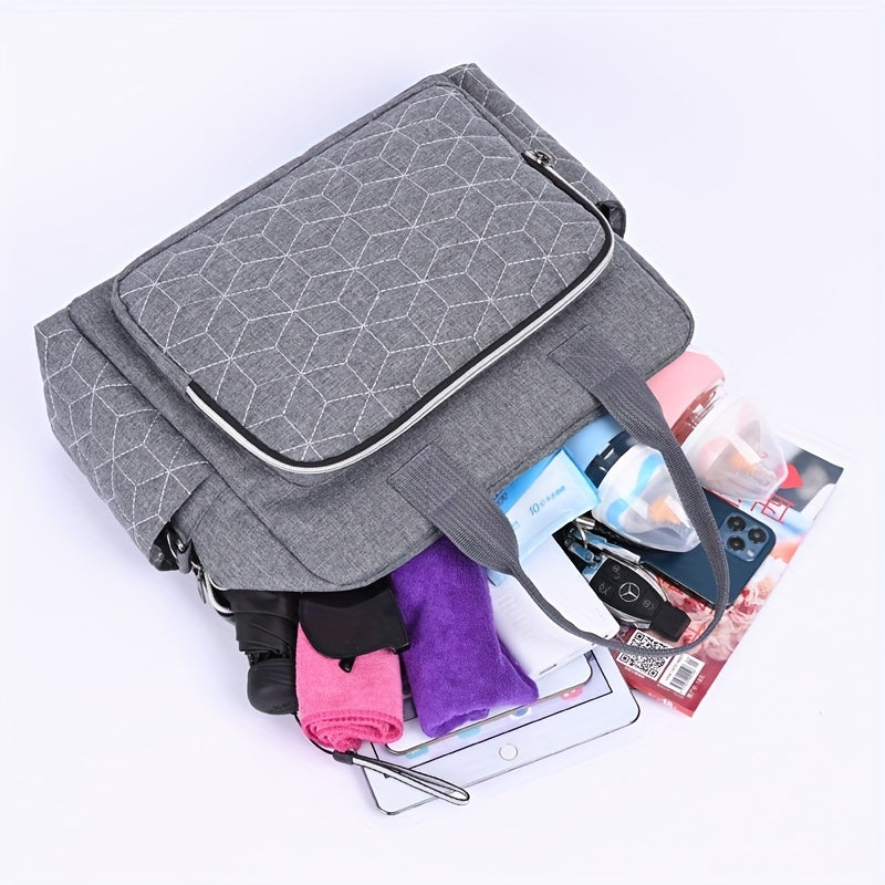 Large Capacity Waterproof Diaper Bag with Mummy Bag Function for Travel and Daily Use