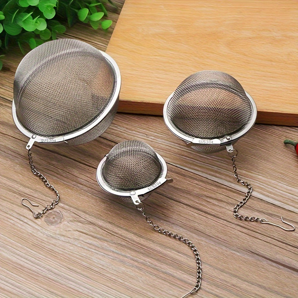 Stainless Steel Tea Infuser Set with Seasoning Ball and Spice Filter