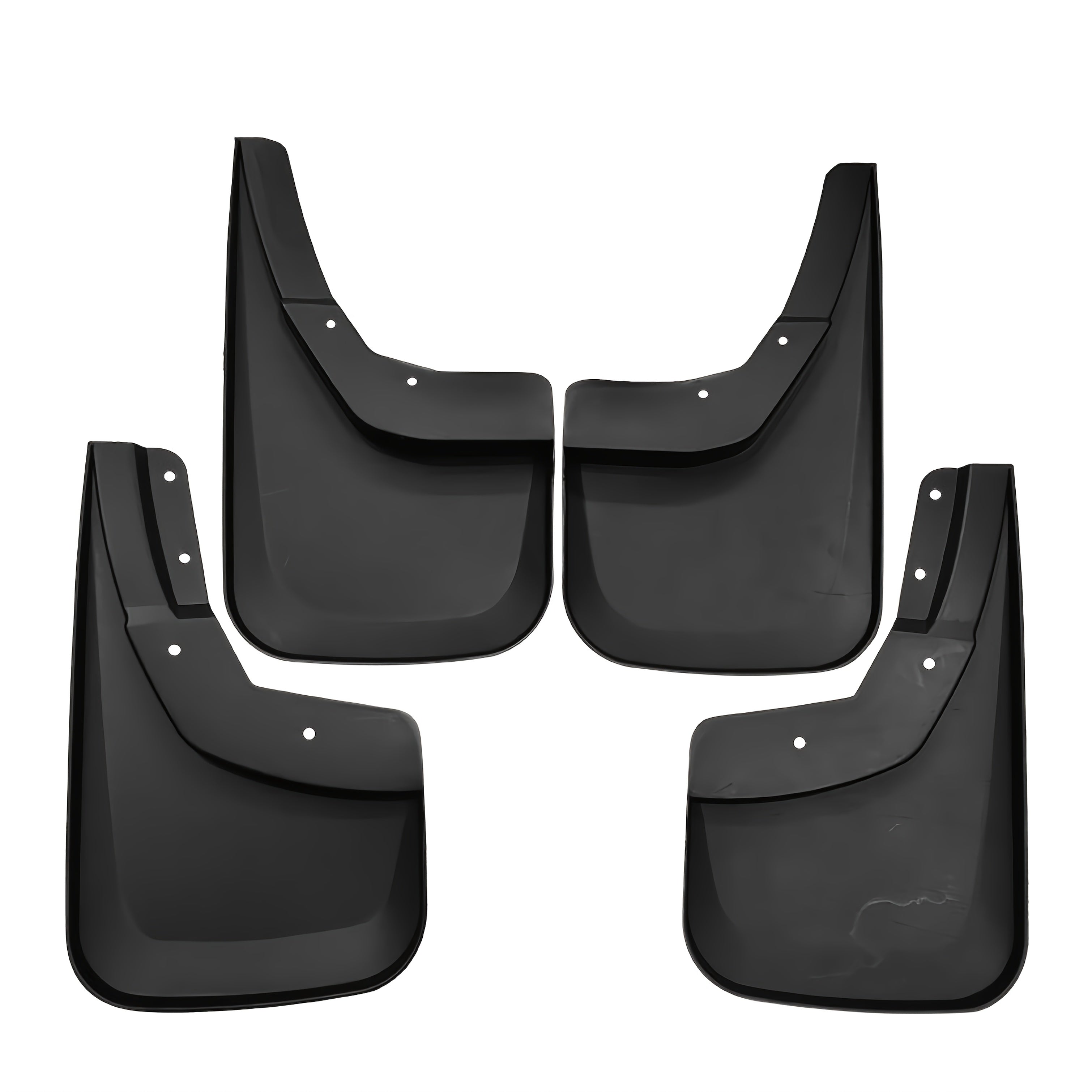 Universal Rubber Mud Flaps Set for Cars Flexible Splash Guards Easy Install