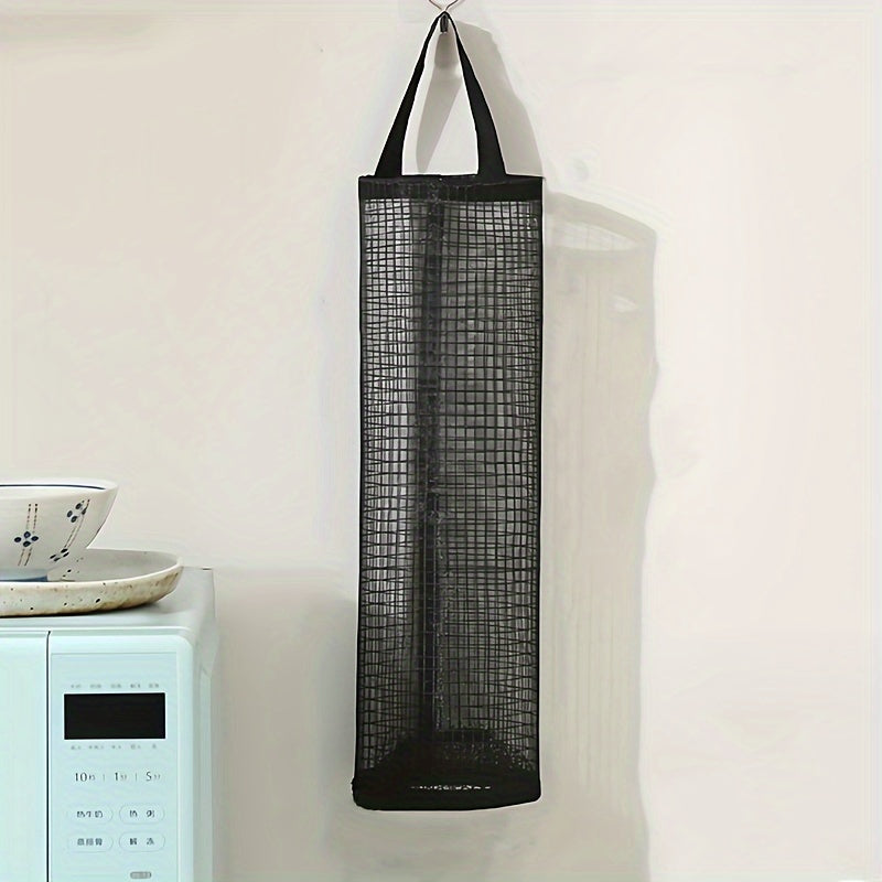 Wall-Mounted Kitchen Organizer for Trash Bag Storage and Dispensing Plastic Garbage Bag Holder