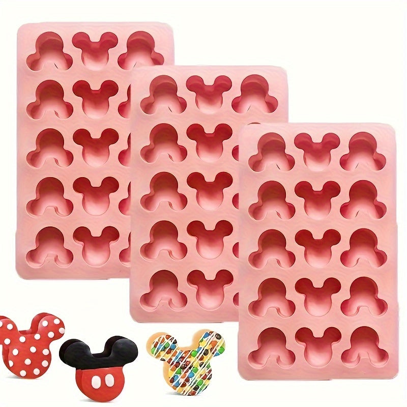 Silicone Mold 15 Cavities Mouse Design for Fondant Chocolate Pudding Cake Soap Resin