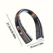 Sayohat uchun portativ bo'yin ventilyatori, bladeless, qayta zaryadlanadigan, qo'ldan erkin shaxsiy sovutgich, ochiq havoda sport uchun