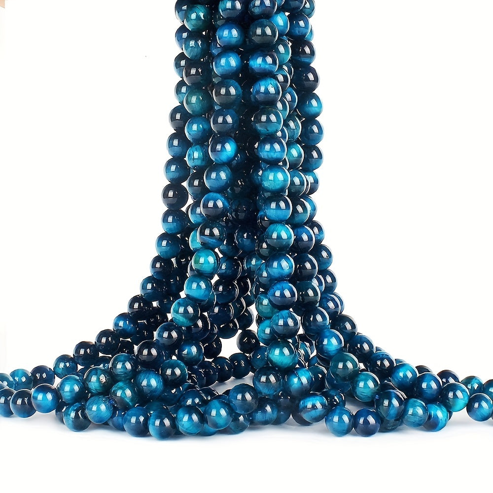 Blue Tiger Eye Beads Natural Stone Jewelry Making Supplies 6mm 8mm 10mm