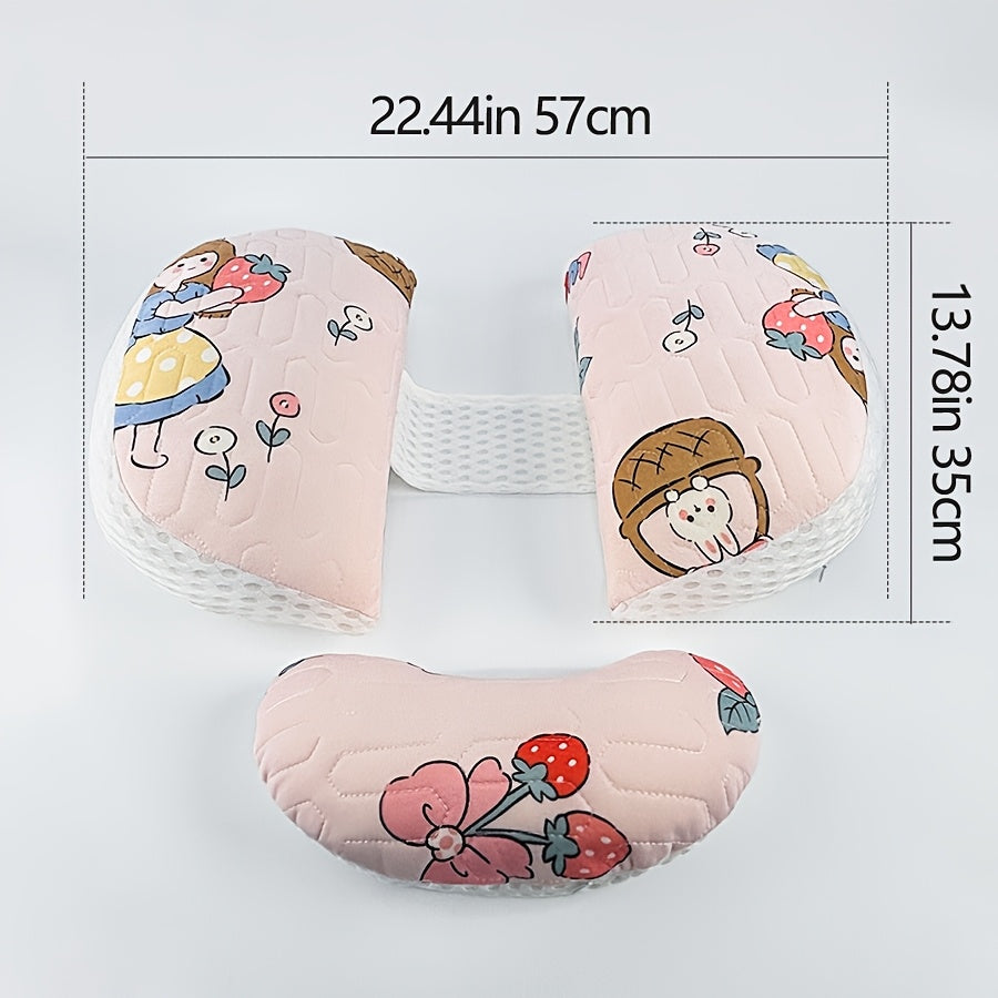 Maternity Pillow Soft Polyester Side Sleeper Lumbar Support Tummy Relief Adjustable Slope