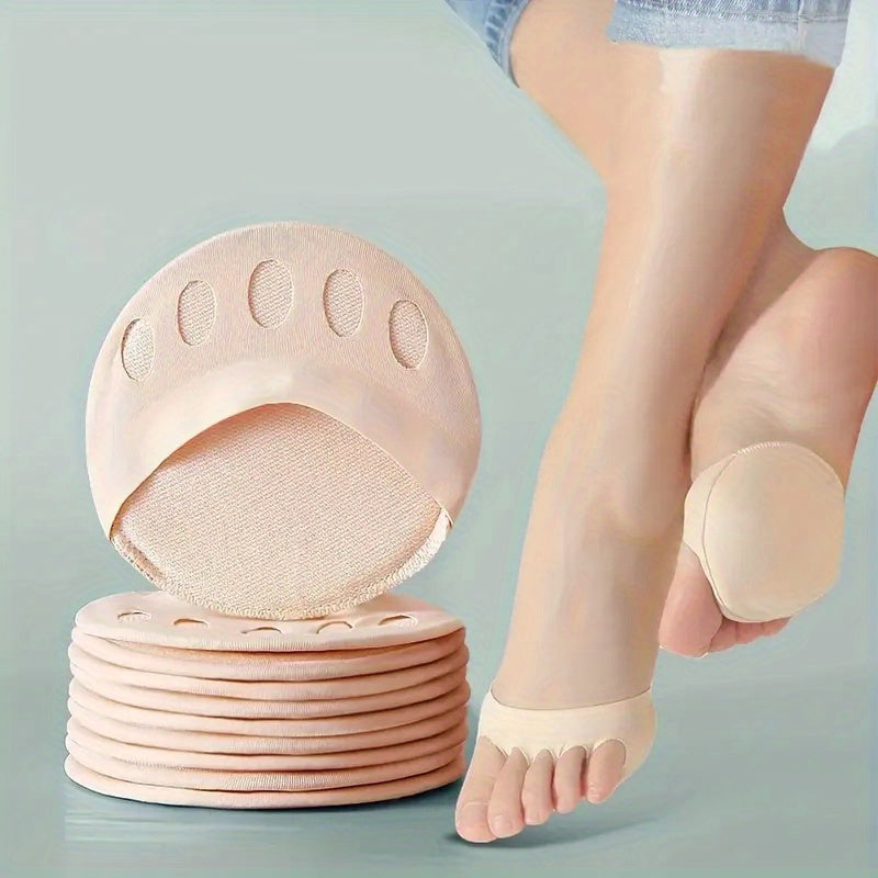 Женские дышащие пенистые подушки передней части стопы с разделителями для пальцев, упаковка 8