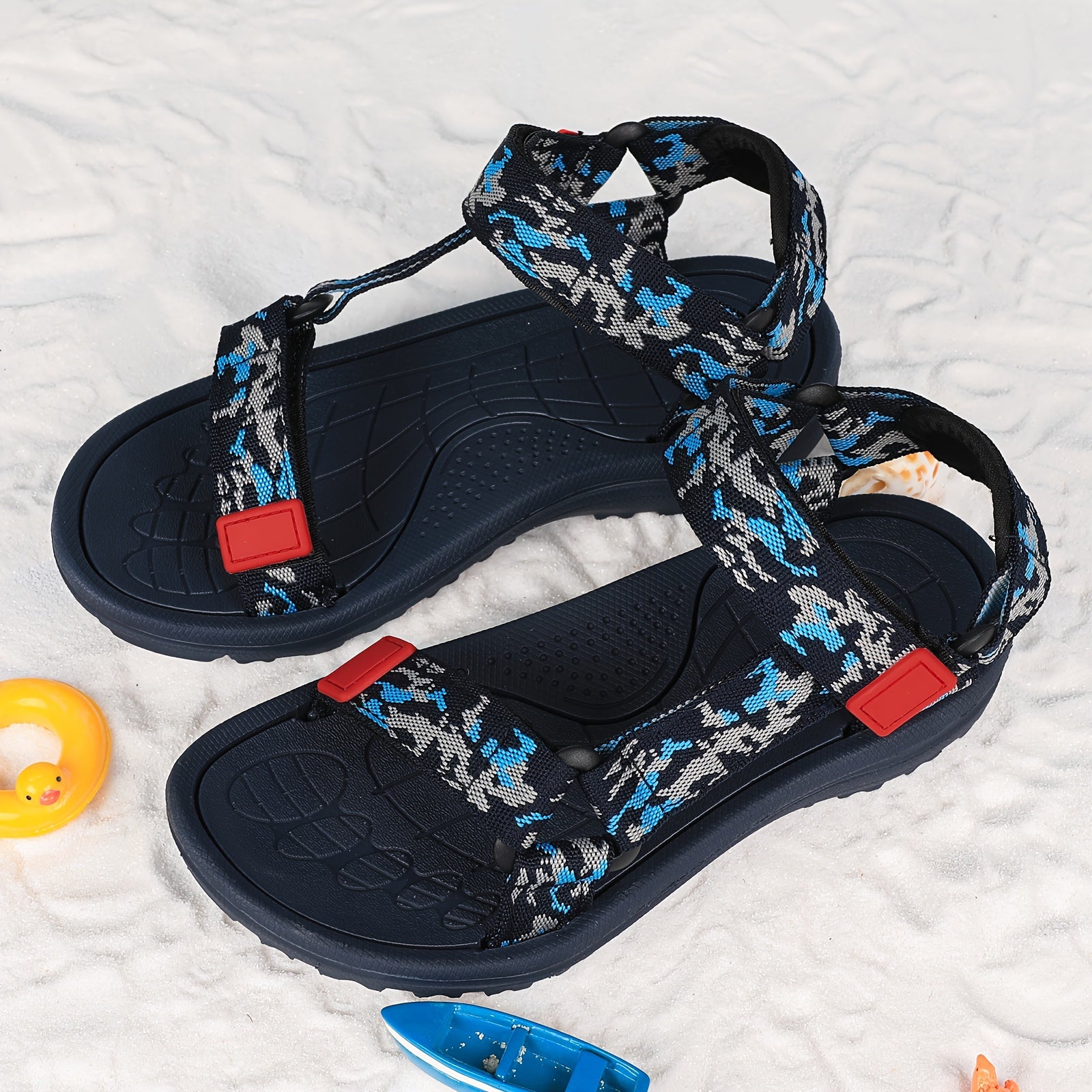 Sandalias deportivas de dedo abierto para niñas, ligeras, transpirables y casuales para actividades al aire libre