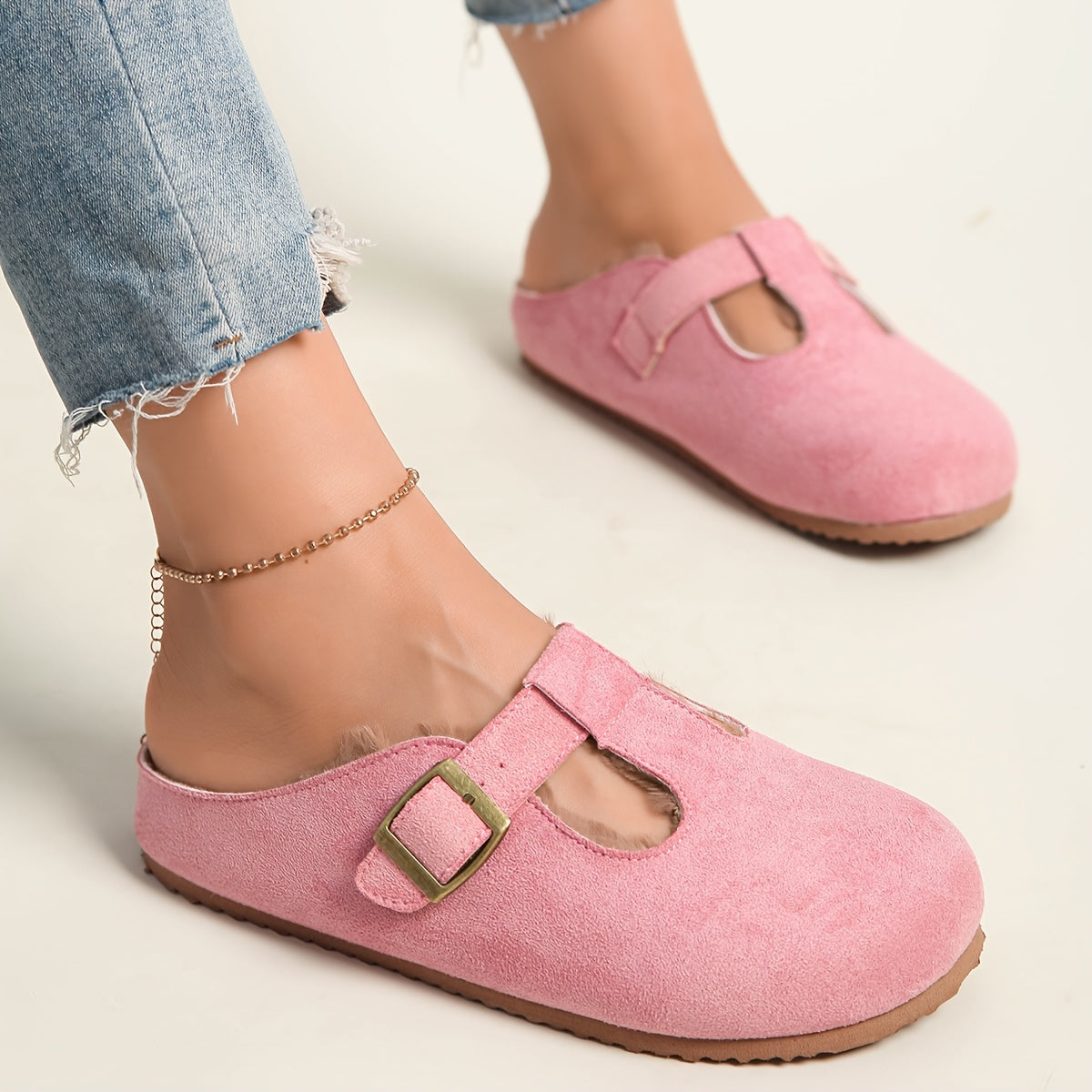 Women's Thick-Soled Mules Slip-On Comfortable Breathable Casual