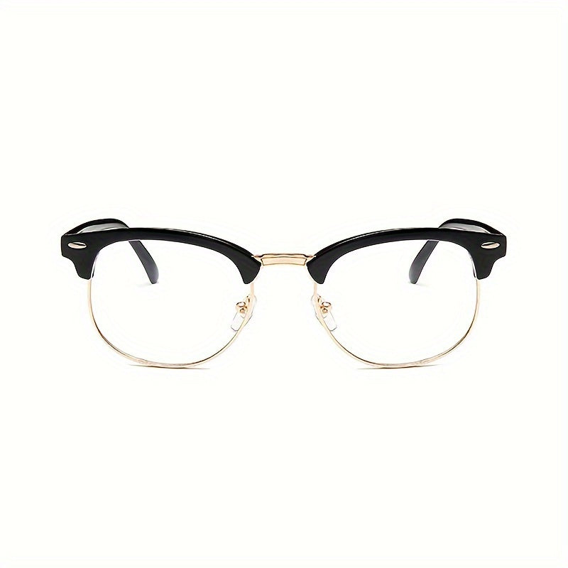 Black Retro Square Eyeglass Frame for Women and Men Anti-Blue Light Computer Glasses