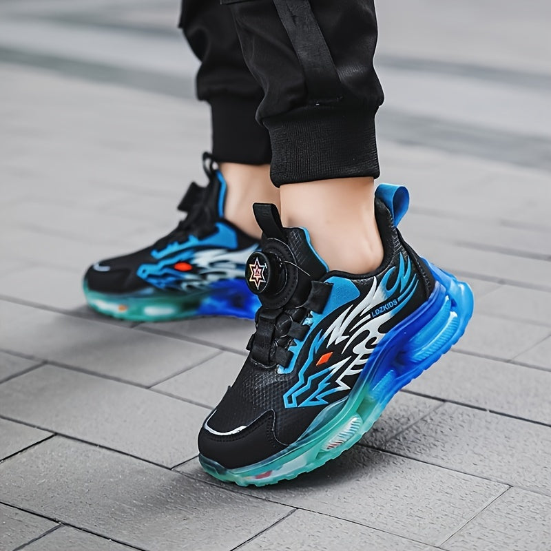 Мужские дышащие водонепроницаемые кроссовки с вращающейся пряжкой, нескользящие, повседневные, спортивные, для бега