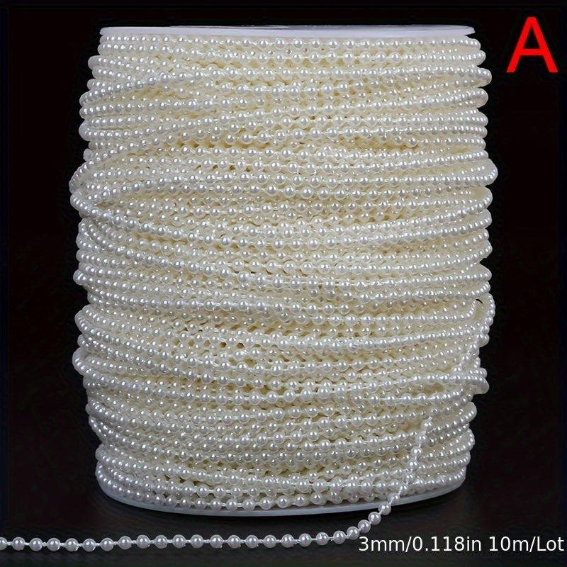Plastic Beaded Chain for DIY Jewelry Making and Decoration 1 Roll