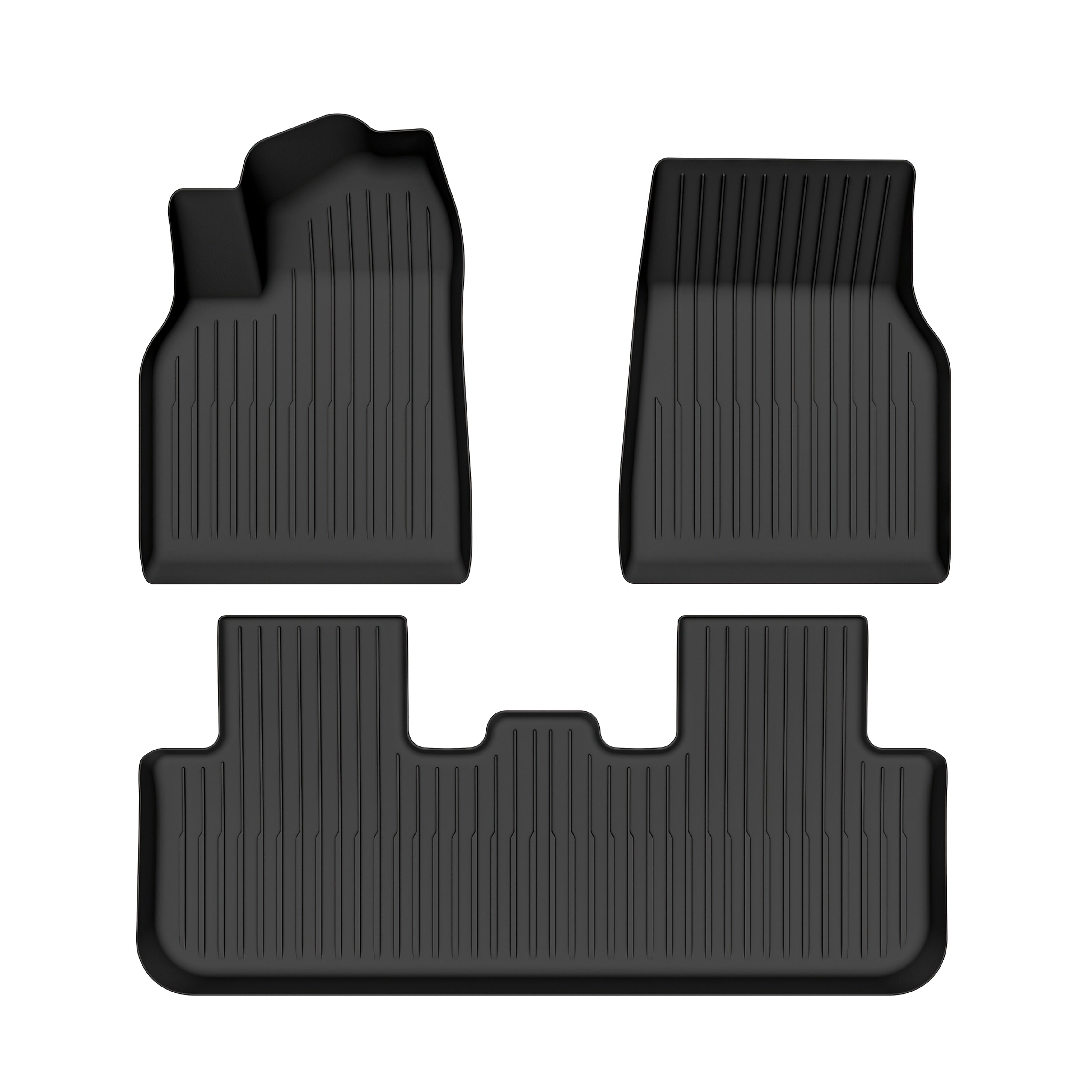 All Weather Floor Mats Set for Tesla Model Y 2025 Deluxe Custom Fit TPE