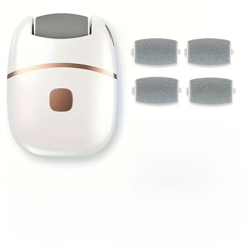 Перезаряжаемый ножной шлифователь с двойной скоростью, аккумулятором 400 мАч и портативным USB- дизайном для профессионального ухода за ногами дома или во время путешествий.