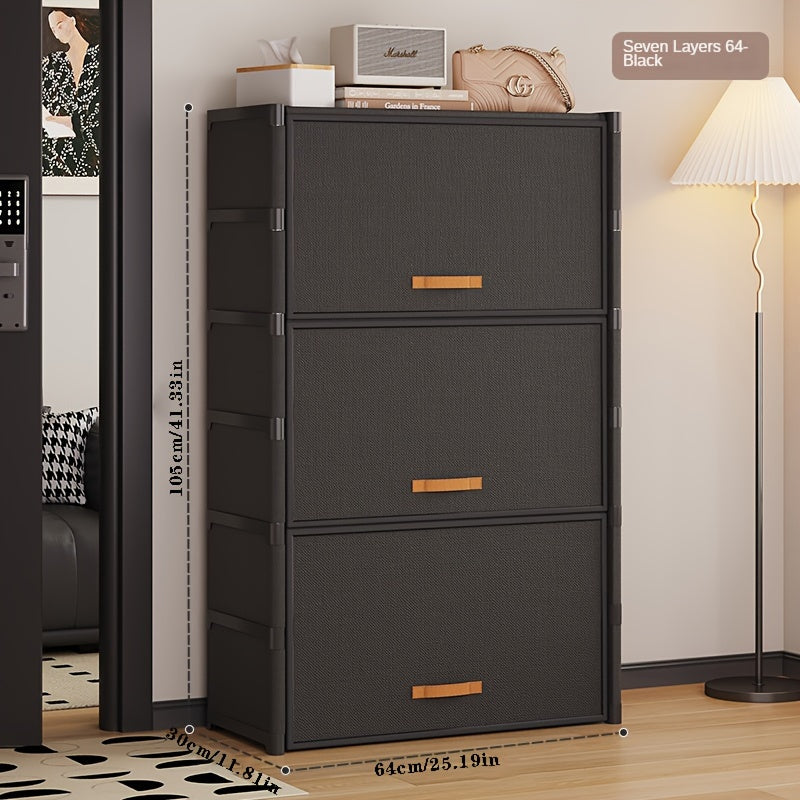 Организуйте свою обувь с легкостью — 5/7-уровневая полка для обуви с пылезащитным чехлом, простая сборка — идеально подходит для хранения дома и в шкафу