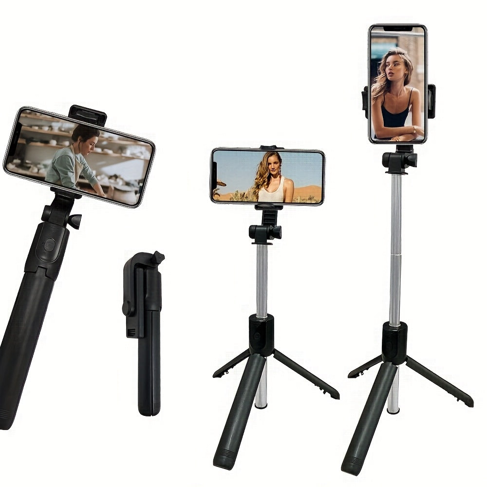 Selfie Stick Tripod with Wireless Remote and 360-Degree Rotation for Smartphones