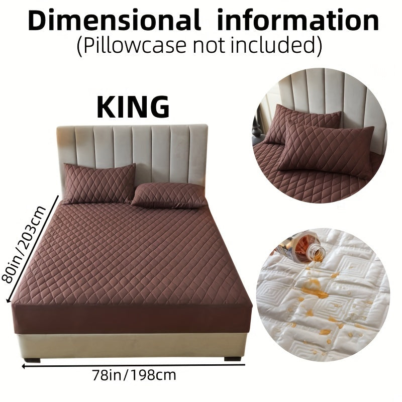 Suv o'tkazmaydigan yostiq himoyachisi, bir-biriga qo'shilgan rangli qatlamli dizayn, suv o'tkazmaydigan, sirpanmaydigan yotoq qoplami