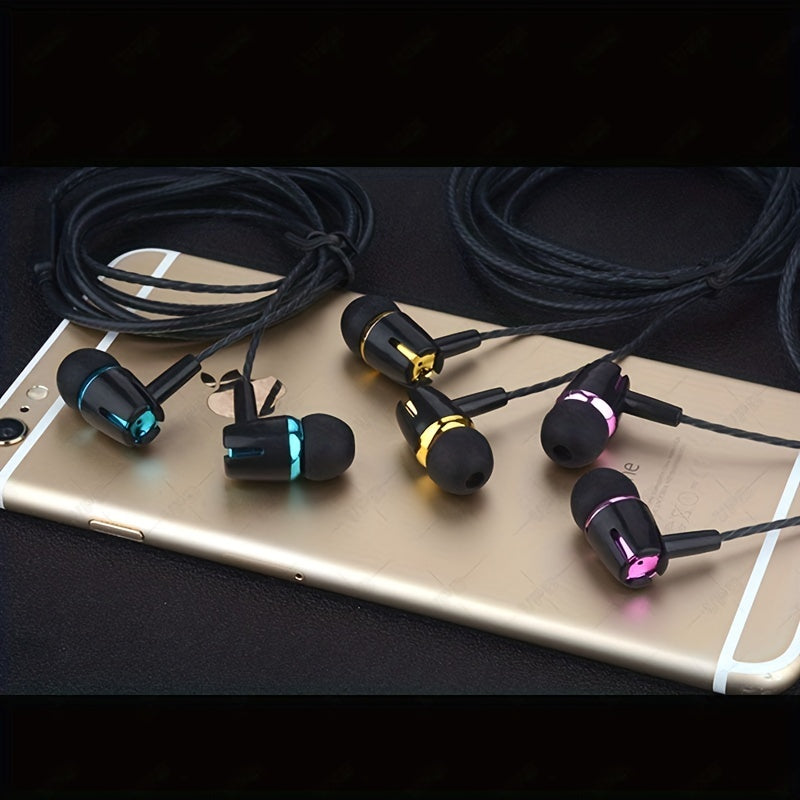 6-Pack Wired In-Ear Headphones with Microphone Noise Reduction Tangle-Free Stereo Sound