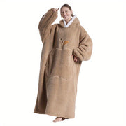 "Fransuzcha ilhomlangan dizayni bilan katta kapüşonli ko'ylak, zamonaviy olma cho'ntagi - kattalar va o'smirlar uchun qulay, issiq to'qilgan polyester tashqi kiyim - faqat qo'l bilan yuvish, aralash meva mavzusi"