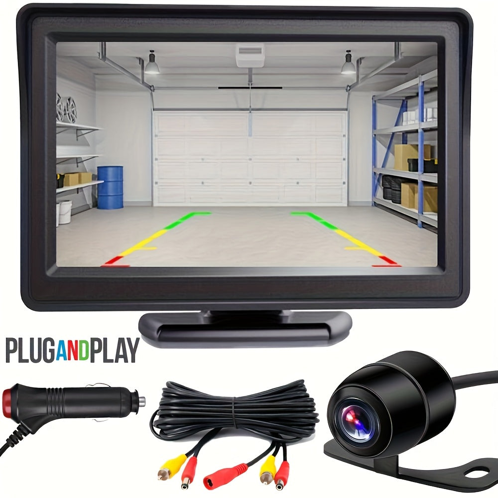 Car Backup Camera System 4.3-Inch LCD HD Night Vision Wide-Angle