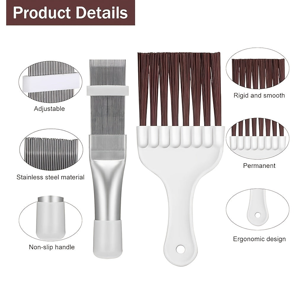 Adjustable Plastic Fin Comb Set for Refrigerator Evaporator Radiator and Coil Cleaning