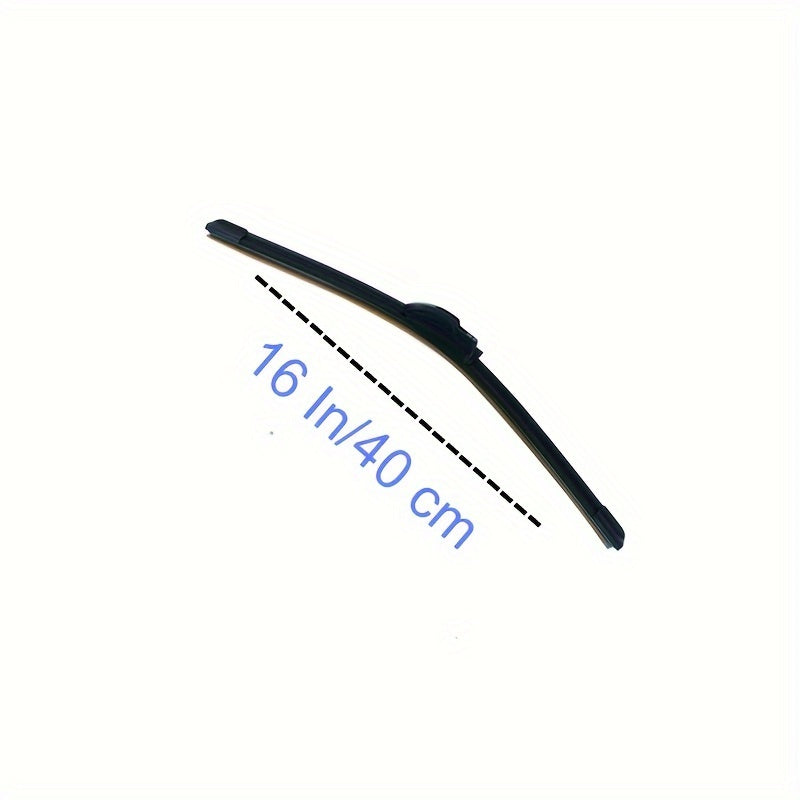 Universal Dual Rubber Wiper Blades All-Season Hook Mount 1-Pack