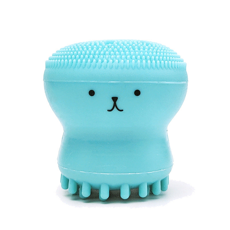 Unisex Silicone Facial Cleansing Brush Octopus Shape Deep Clean Scrubber